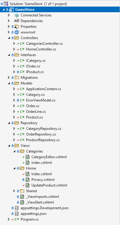 asp.net core project structure