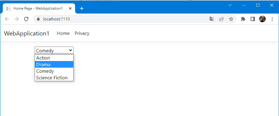 asp.net drop down list