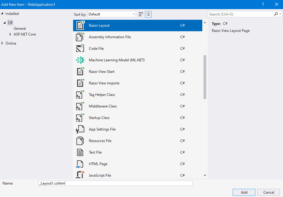 мастер страница в asp.net