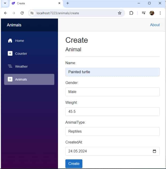 blazor add component